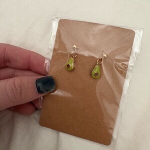Handmade Avocado Earrings - Xmas offer details in description!